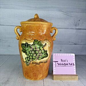 Certified International Susan Winget GRAND VIN Large Double Handle 11" Canister